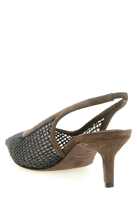 'City' slingback Brown