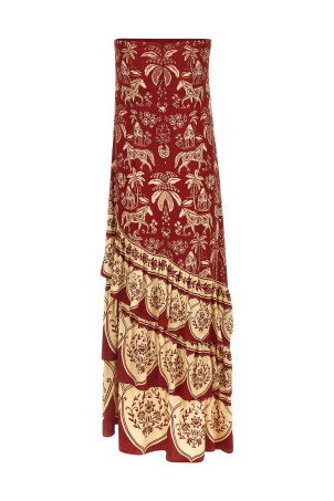 'Haras' dress Bordeaux