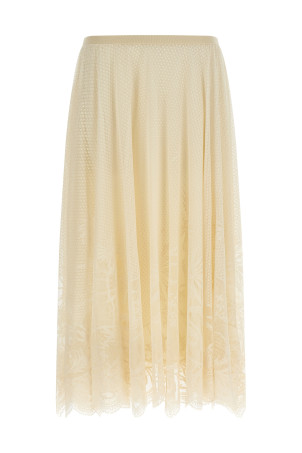 Lace skirt Beige