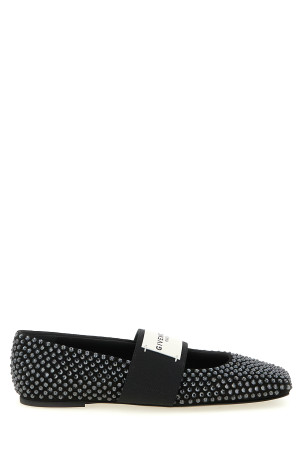 'Sliced Square' ballet flats Black