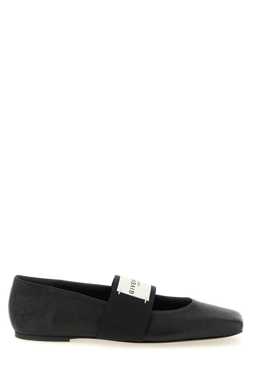 'Sliced Square' ballet flats Black