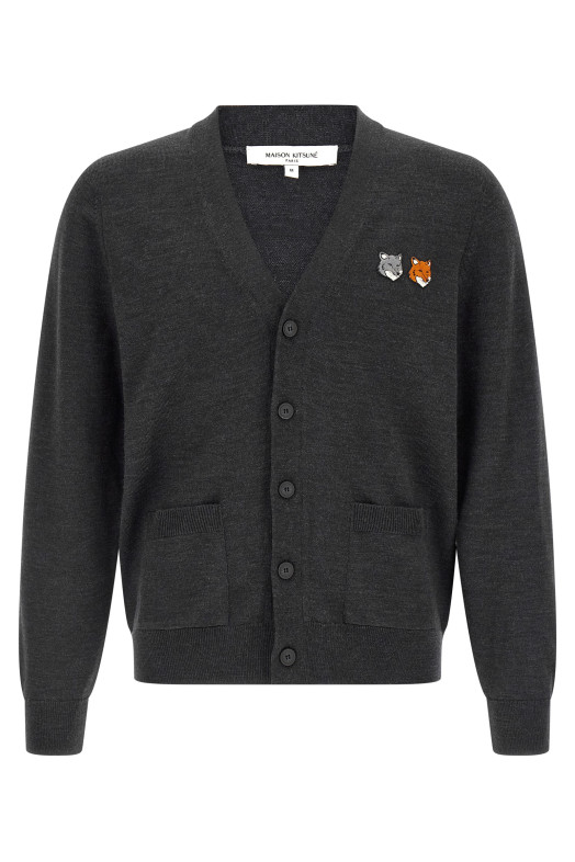 'Double Fox' cardigan Gray