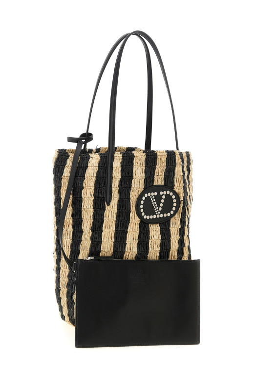 Shopping Valentino Garavani raffia Black