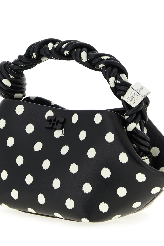 'Polka-Dot Bou' mini handbag Black
