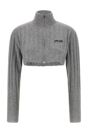 Cropped cardigan Gray