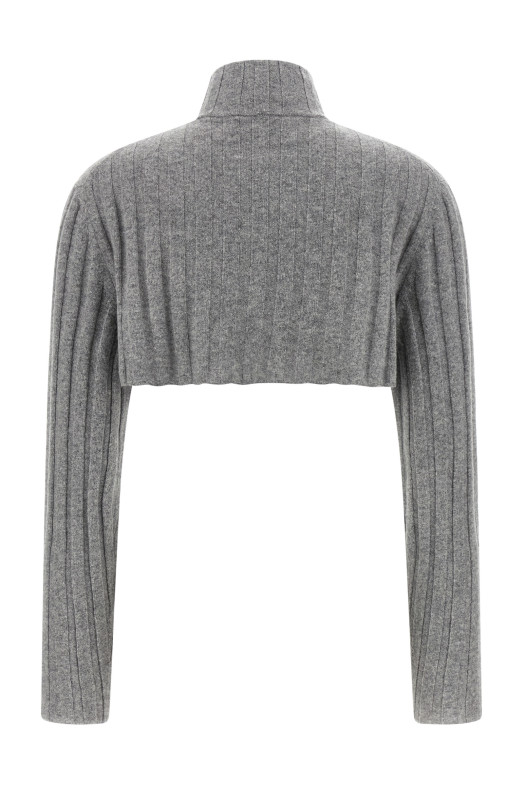 Cropped cardigan Gray
