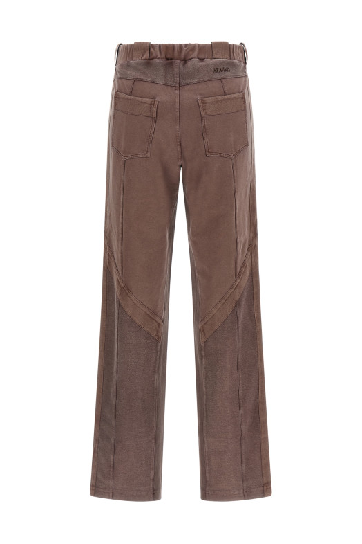 Front split pants Brown