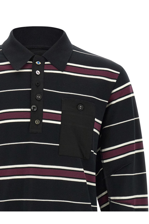 Long sleeve polo shirt Multicolor