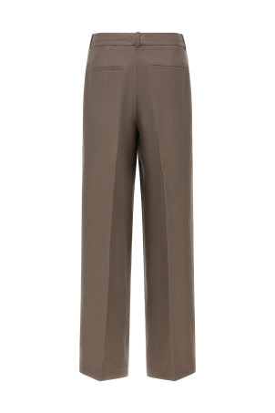 Linen trousers Brown