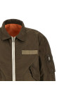 Crumpled nylon jacket Green