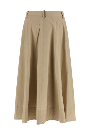 Cotton skirt Beige
