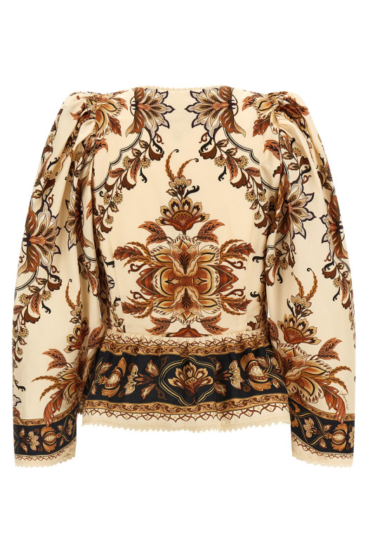 'Majestic Garden Sand' blouse Beige