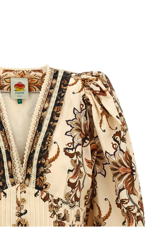 'Majestic Garden Sand' blouse Beige