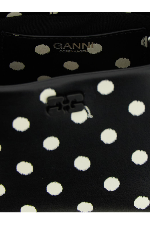 'Polka-Dot Bou' mini handbag Black
