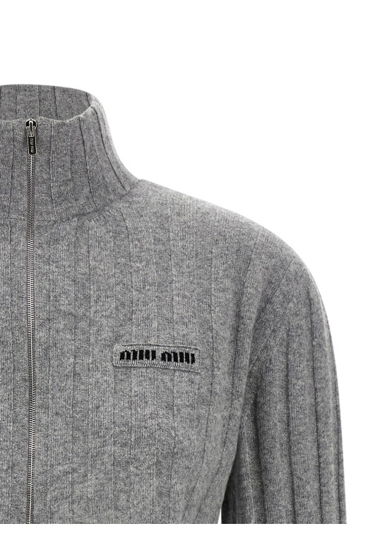 Cropped cardigan Gray