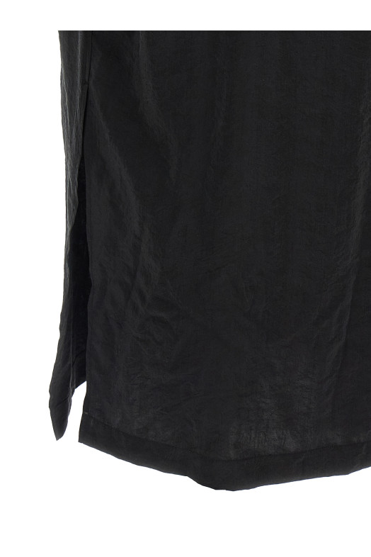 'Asymmetrical Shirt dress' dress Black