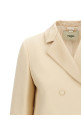 Silk lapel blazer Beige
