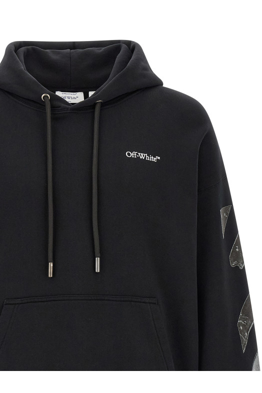 'Metal Arrow Skate' hoodie Black