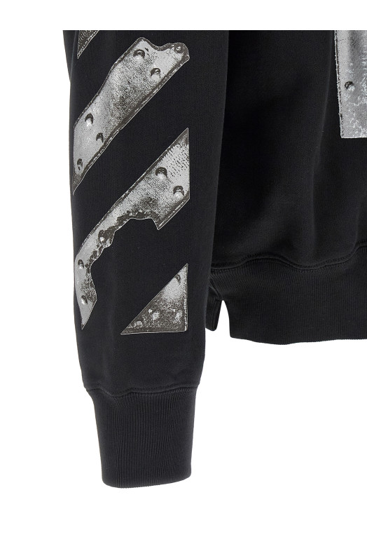 'Metal Arrow Skate' hoodie Black