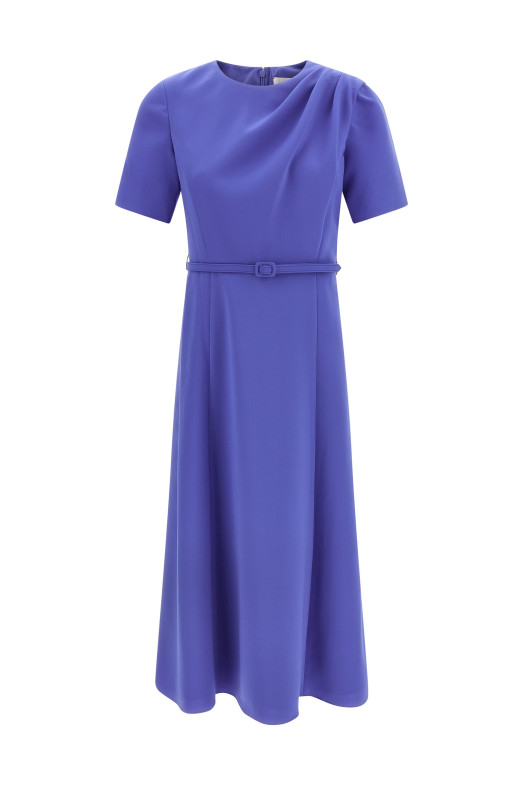 Draped dress Blue