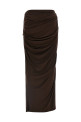 'Drape' skirt Brown