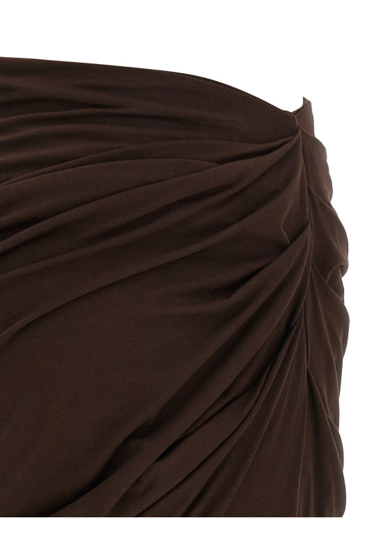 'Drape' skirt Brown
