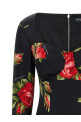 'Bouquet Rose' dress Black