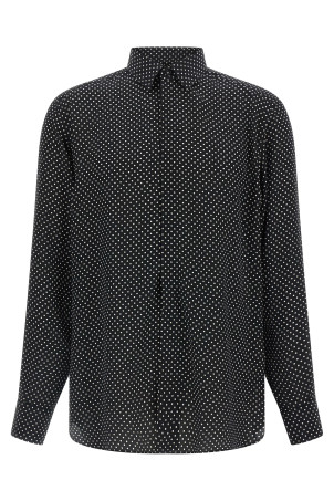 Polka dot shirt Black-grey
