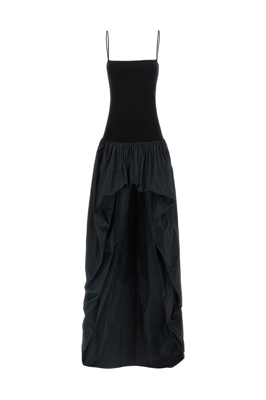 Taffeta skirt dress Black