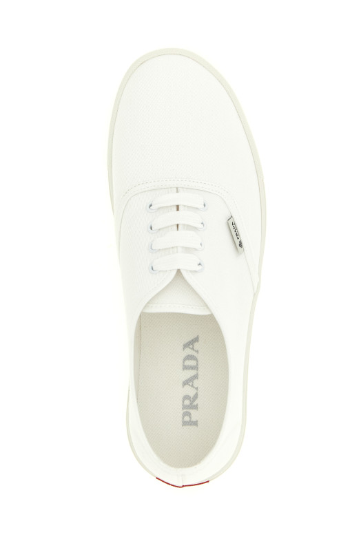 Cotton drill sneakers White