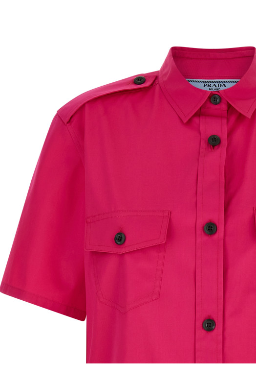 Poplin shirt Fuchsia