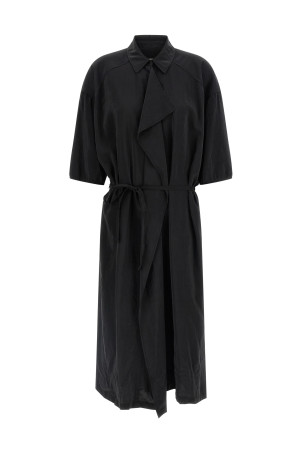 'Asymmetrical Shirt dress' dress Black