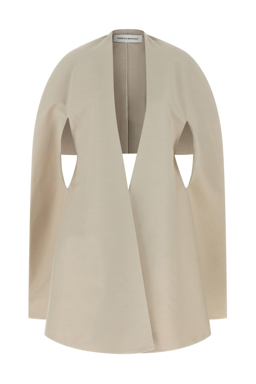 Asymmetrical cape Gray