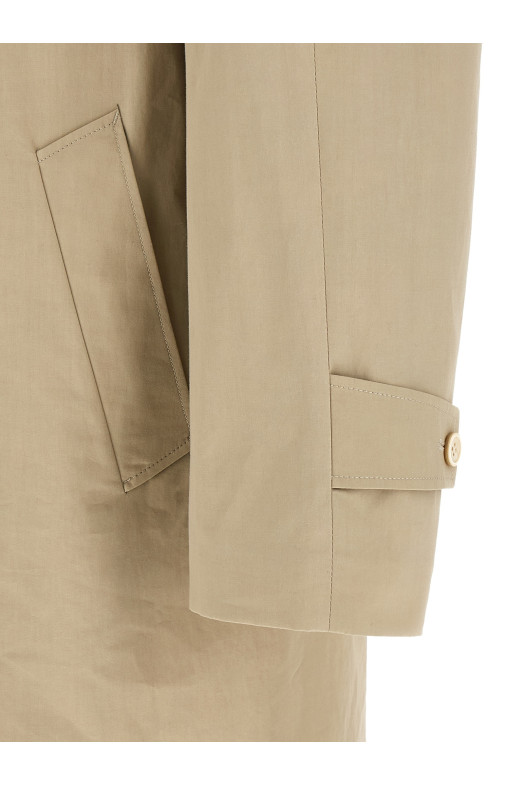 Cotton Trench Coat Beige