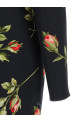 'Bouquet Rose' dress Black