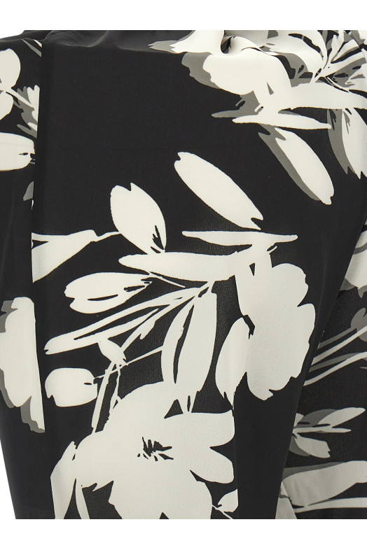 Georgette jumpsuit Black-grey