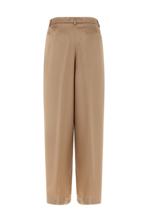 Liquid satin pants Beige