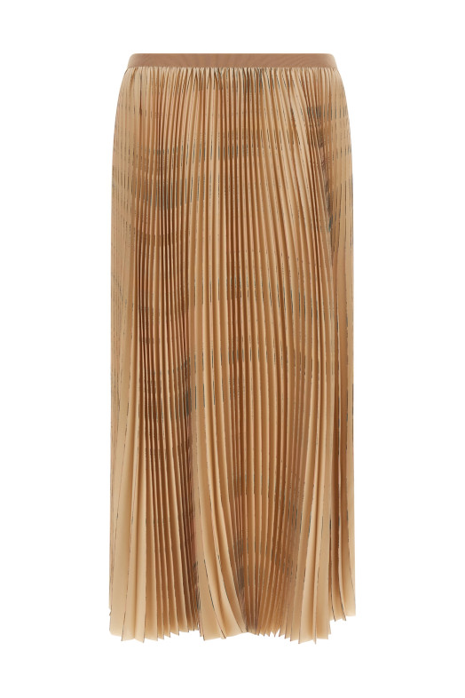 Pleated skirt Beige