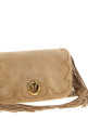 'Love Click Soft Horizontal' mini clutch Beige