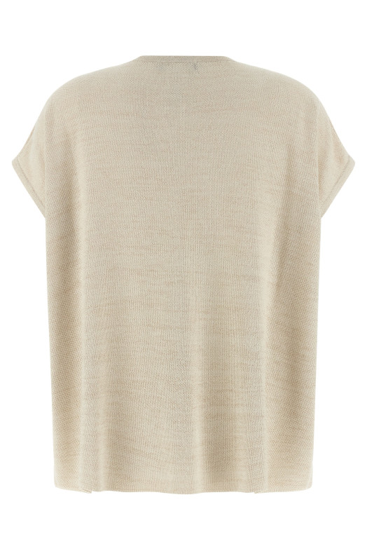 Lamé thread sweater Gold