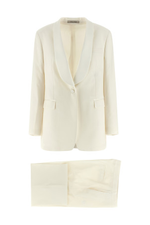 'Clarita' tuxedo dress White