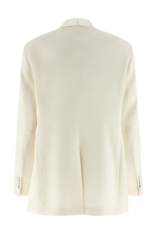 'Clarita' tuxedo dress White