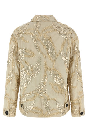 'Dazzling Seabed Embroidery' jacket Beige