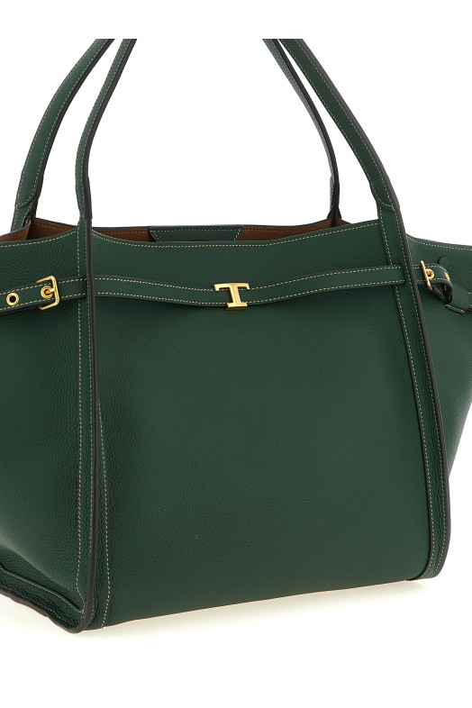 Medium 'Tim' shopping bag Green