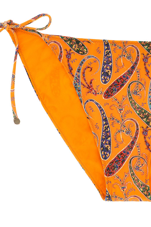 Floral 'Paisley' bikini orange