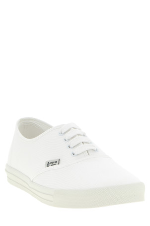 Cotton drill sneakers White