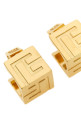 'PB 3D' earrings Gold
