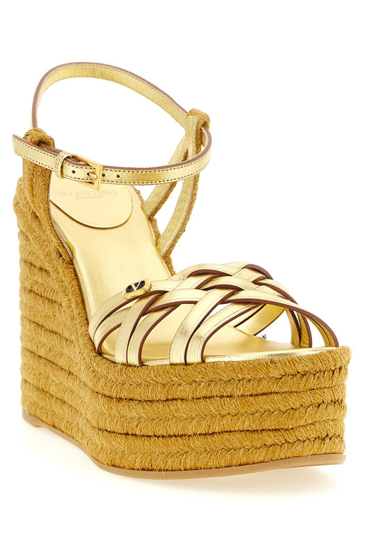 Valentino Garavani 'Bribri' espadrilles Gold