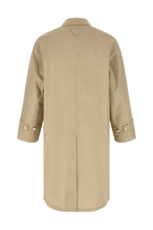 Cotton Trench Coat Beige