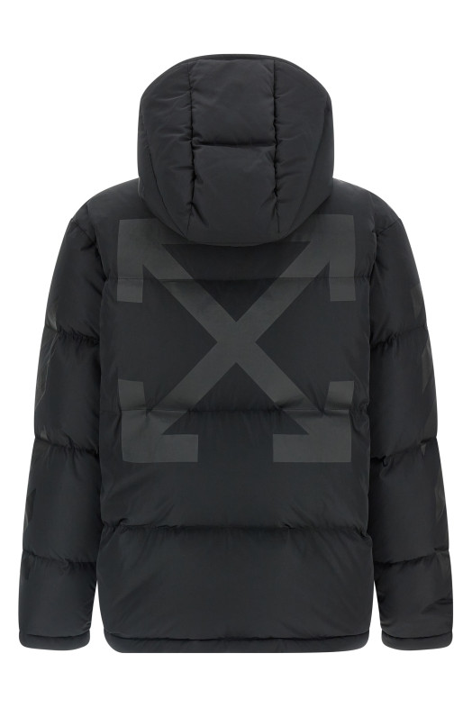 'Diagonal Arrow' down jacket Black